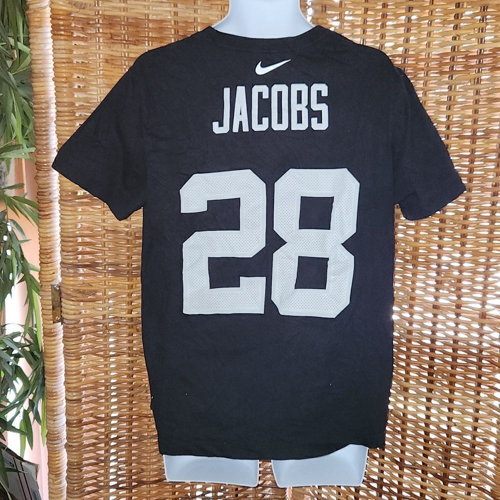 Nike #28 Josh Jacobs Oakland Raiders Shirt L